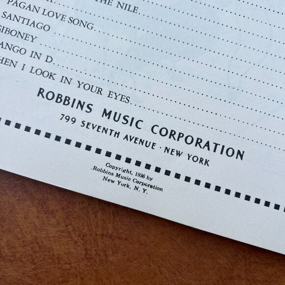 1936 Xavier Cugat's‎ Tangos and Rhumbas Latin Music Lyrics 22 Songs - Picture 5 of 5